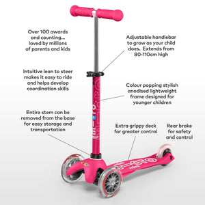 micro Scooter Mini Deluxe Pink